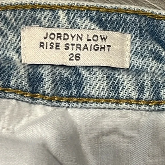 NWOT PacSun Jordyn Low Rise Straight Light Wash Denim Jeans, size 26 - Picture 4 of 6